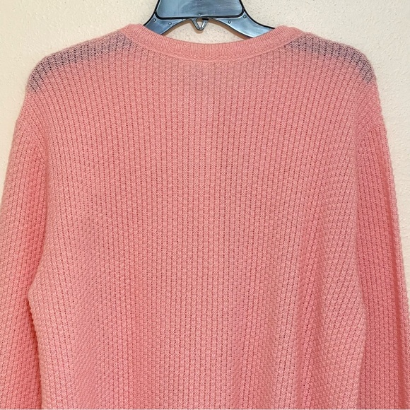 Vintage Haband Pink Knit Cardigan Sweater Size Medium - Picture 4 of 11